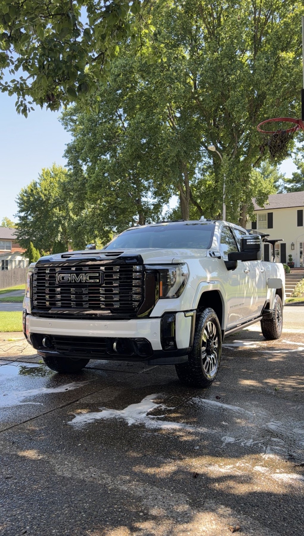 White GMC Truck Exterior